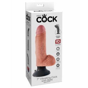 Dildo vibrador 7" King Cock