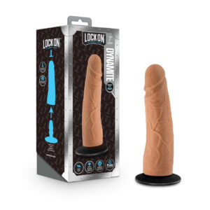 Dildo 7" Lock on, Dinamite, Blush